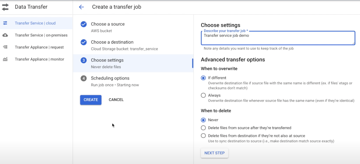 transfer source